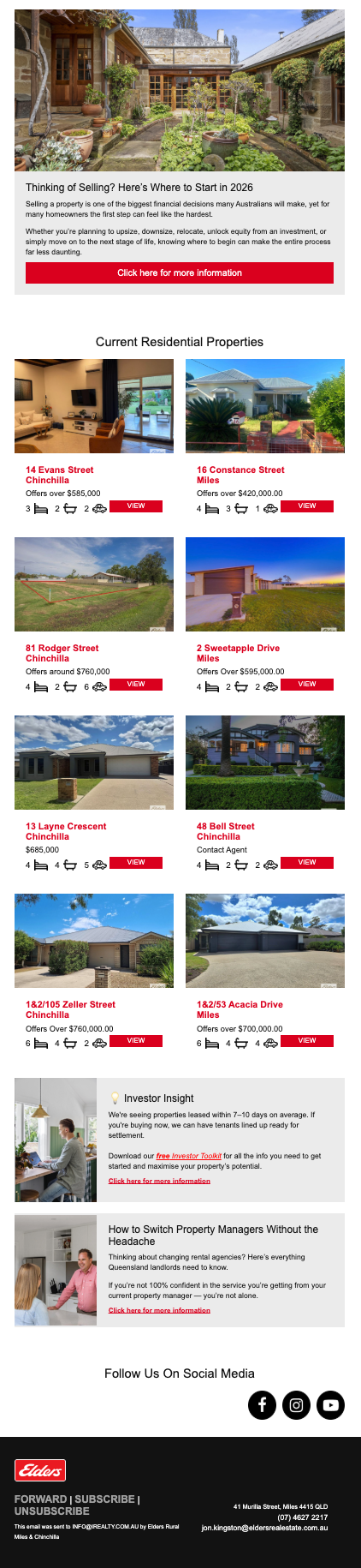 iRealty Elders Real Estate newsletter example 2
