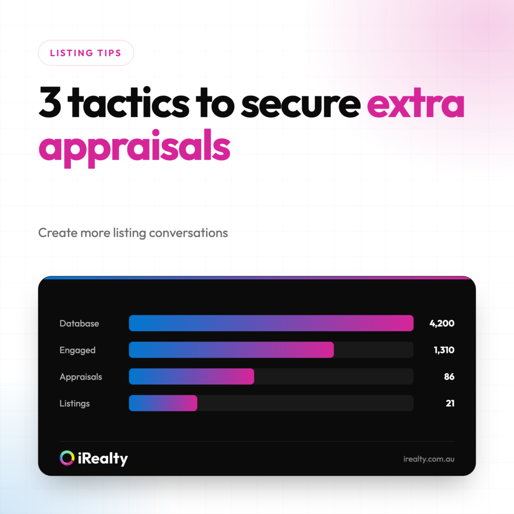 3 tactics to secure extra appraisals | iRealty