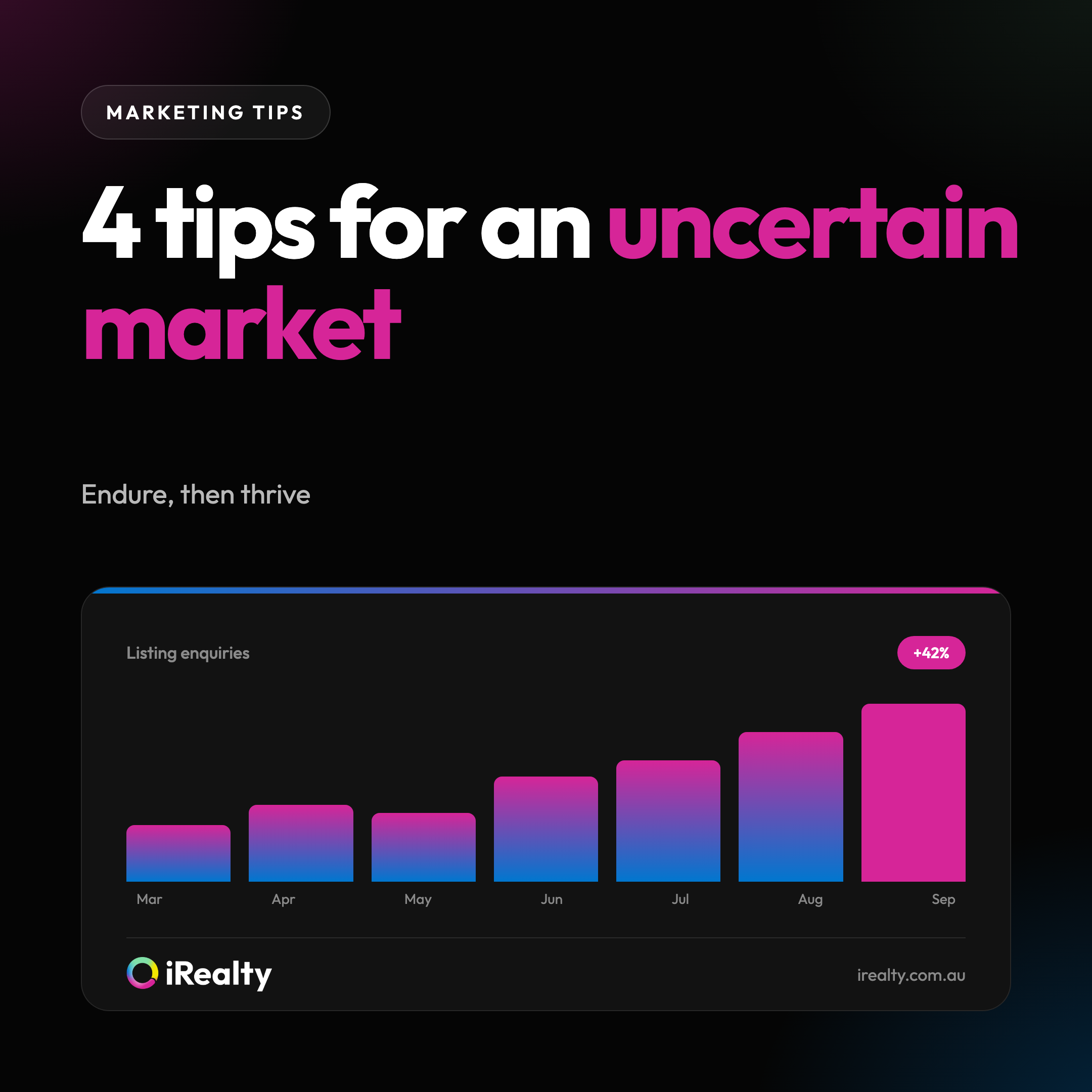 4 tips for an uncertain market | iRealty