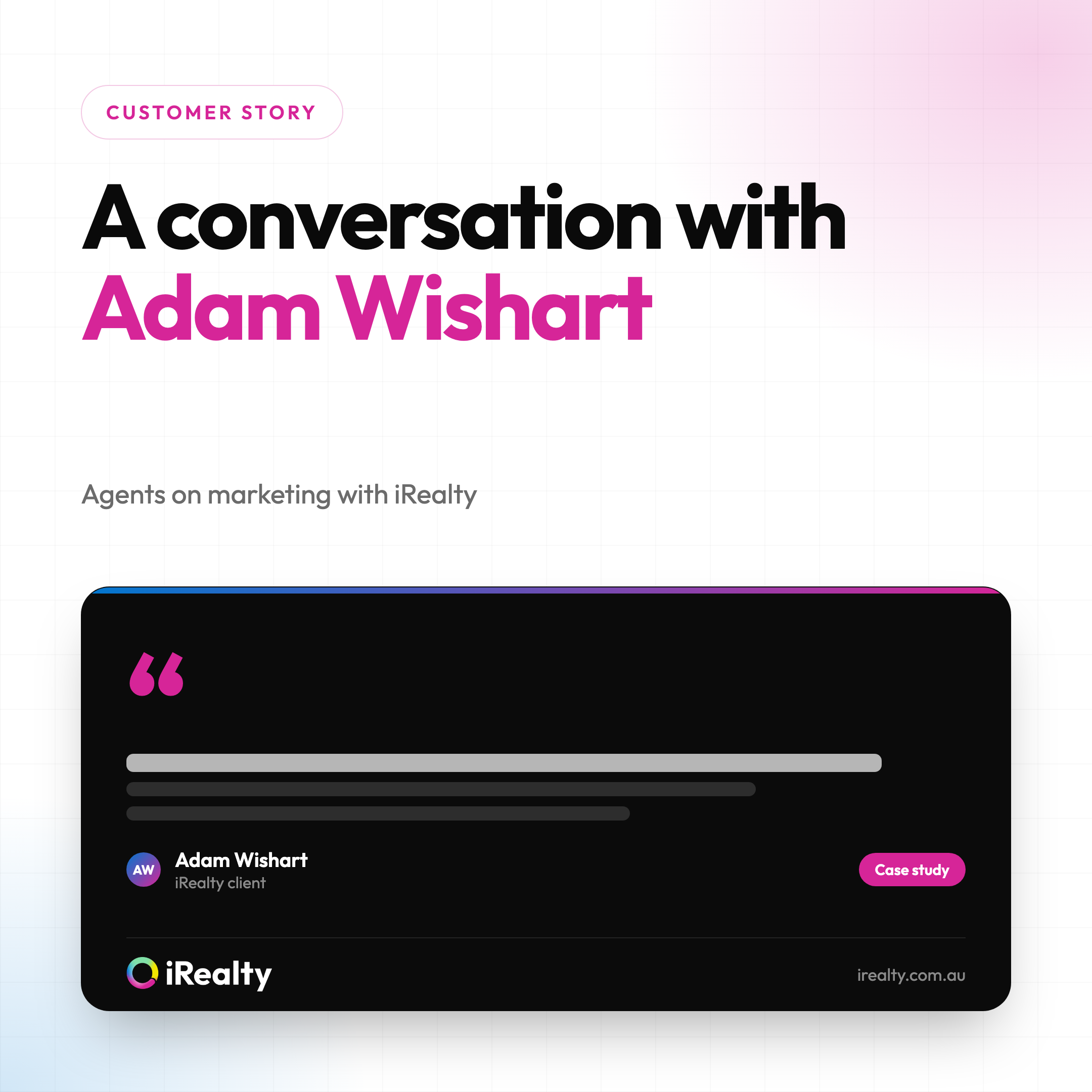A conversation with Adam Wishart | iRealty