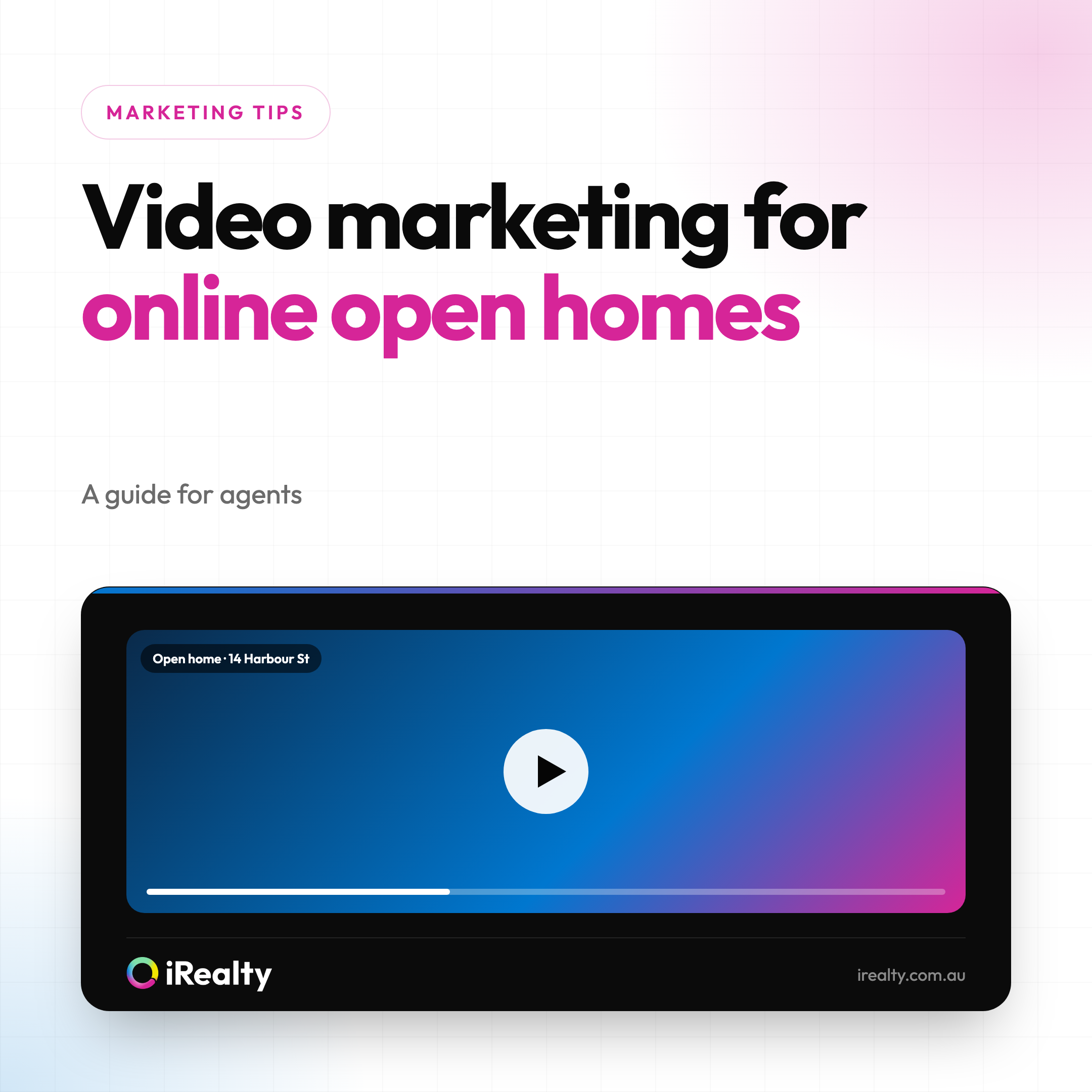 Video marketing for online open homes | iRealty