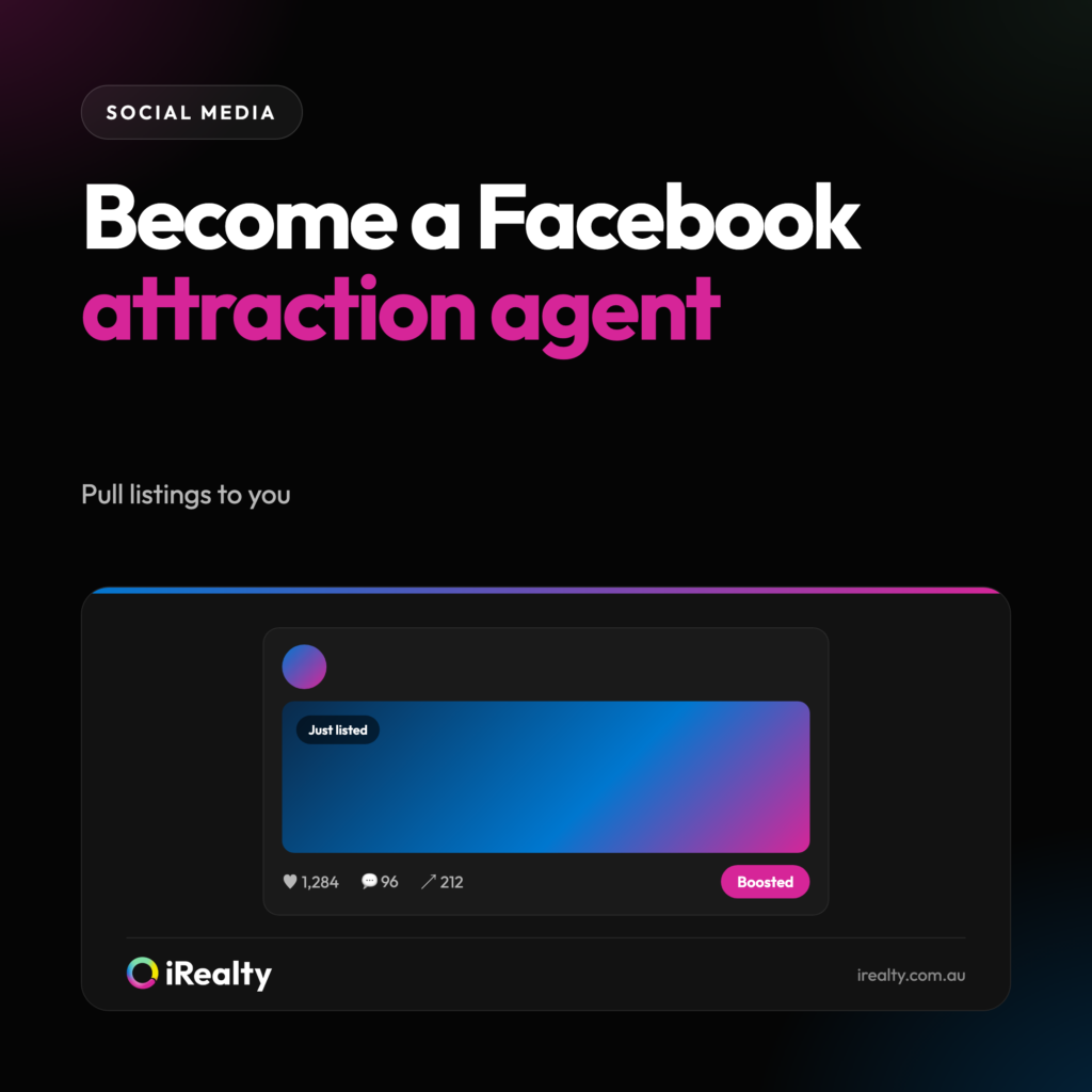 Become a Facebook attraction agent | iRealty