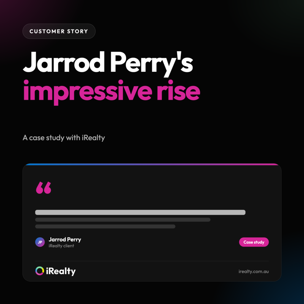 Jarrod Perry's impressive rise | iRealty