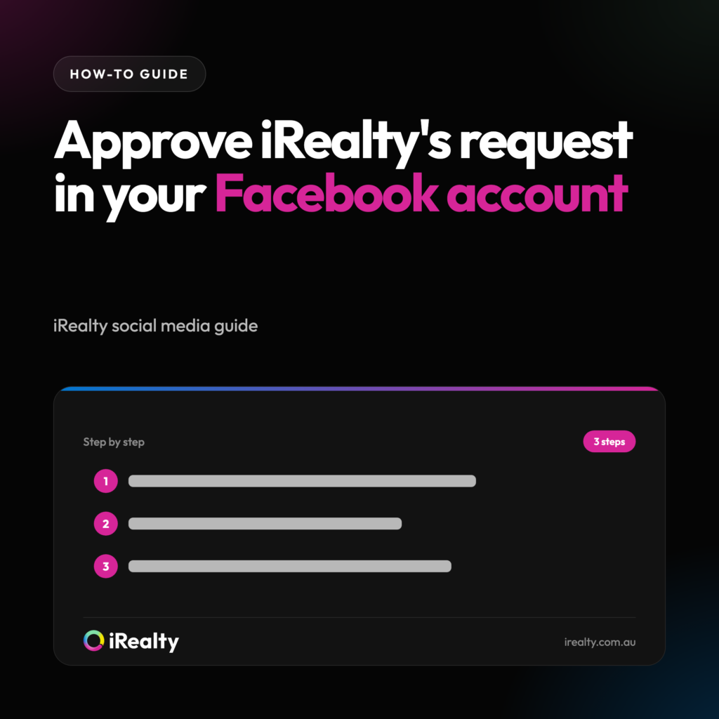 Approve iRealty's request in your Facebook account | iRealty