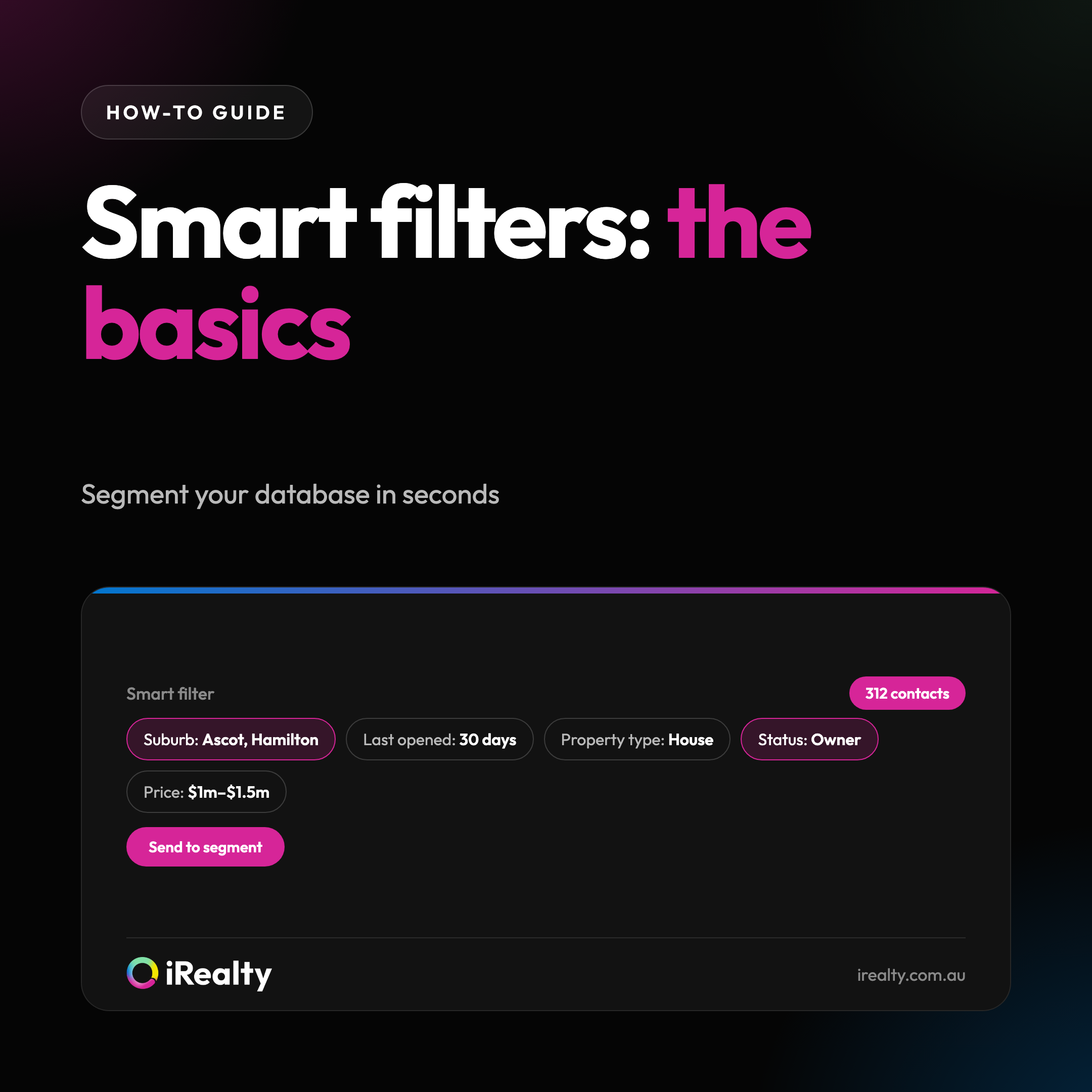 Smart filters: the basics | iRealty