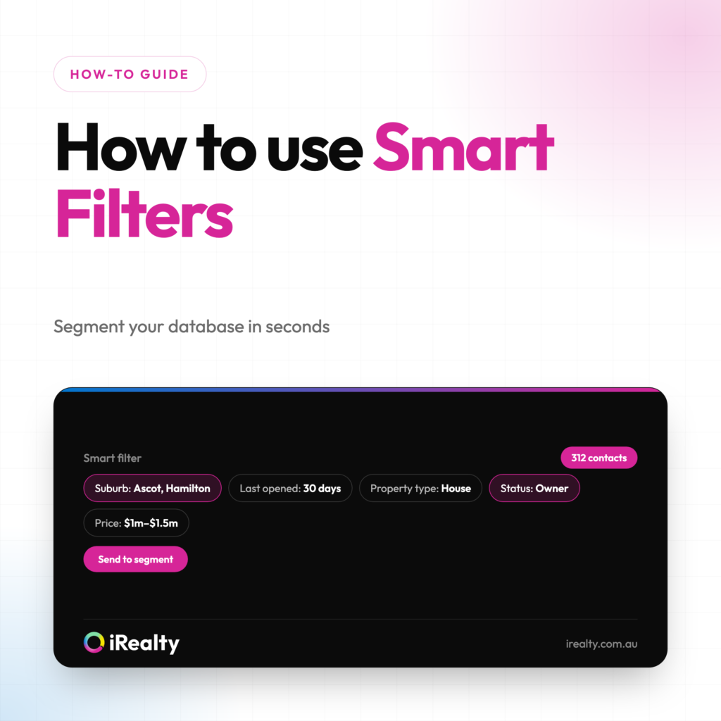 How to use Smart Filters | iRealty