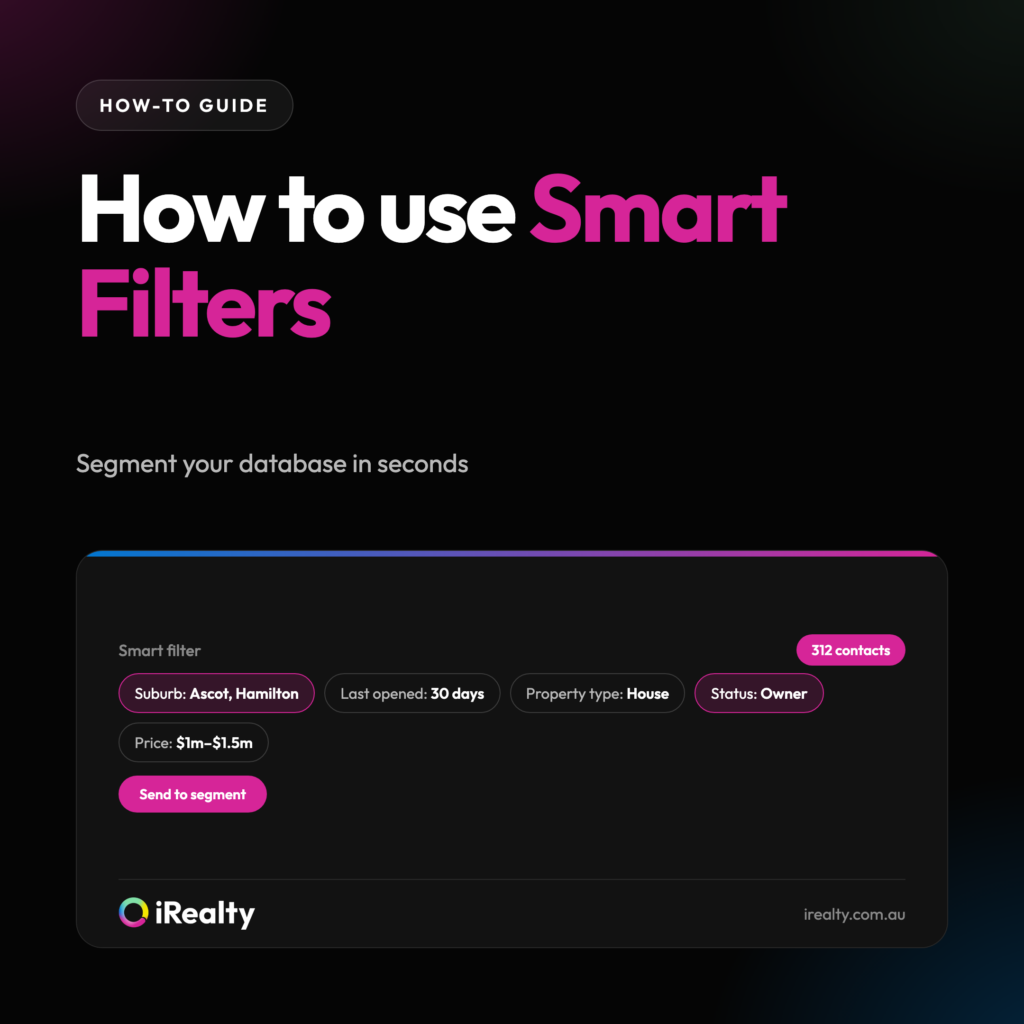 How to use Smart Filters | iRealty