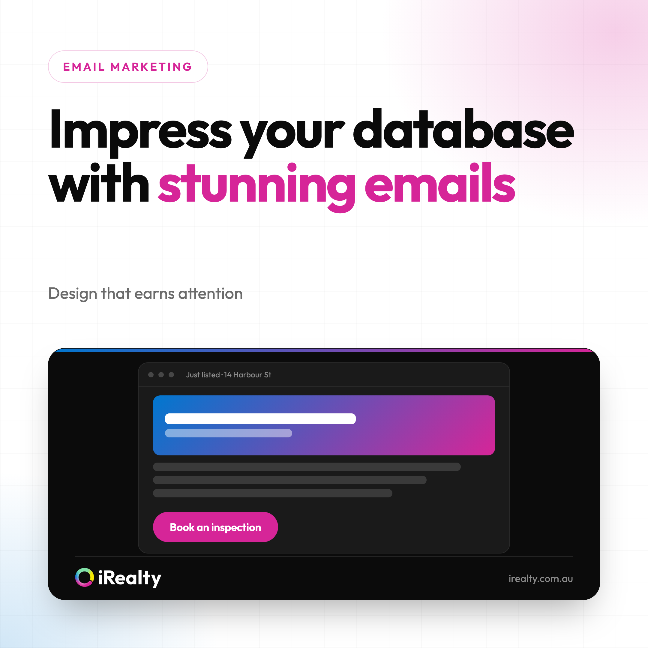 Impress your database with stunning emails | iRealty