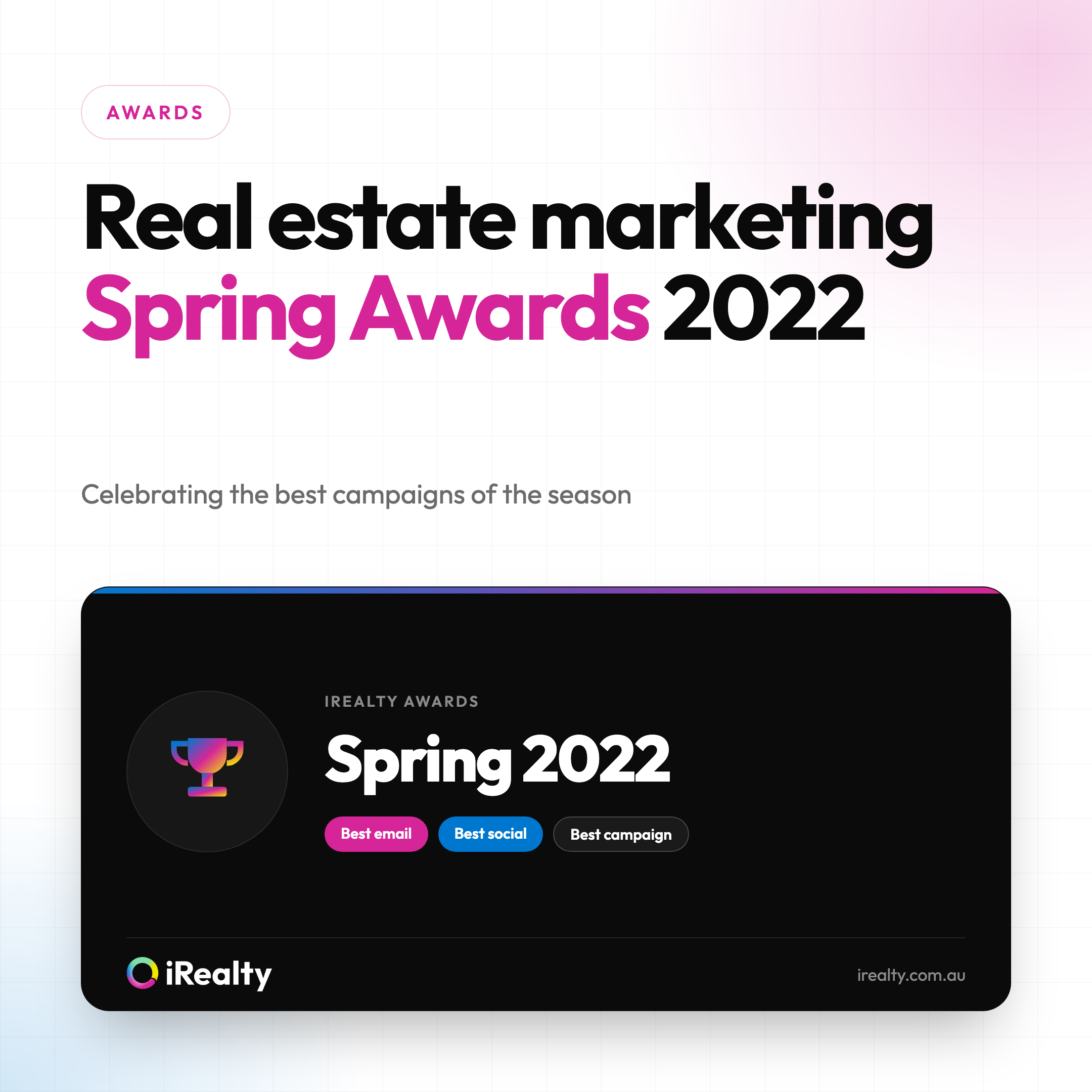Real estate marketing Spring Awards 2022 | iRealty