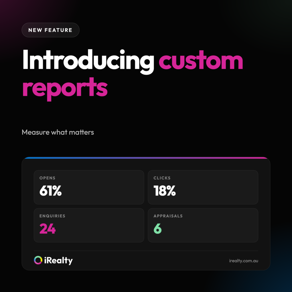 Introducing custom reports | iRealty