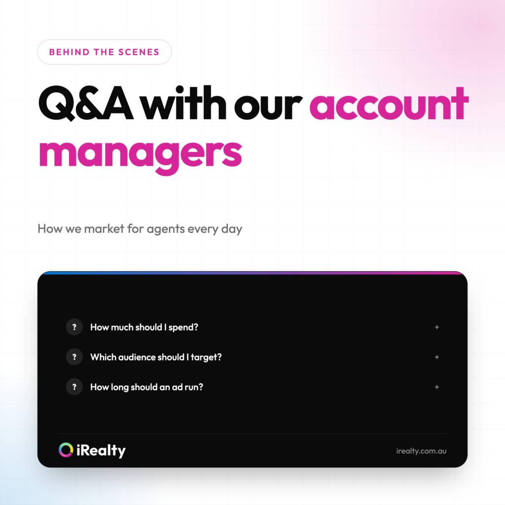 Q&A with our account managers | iRealty