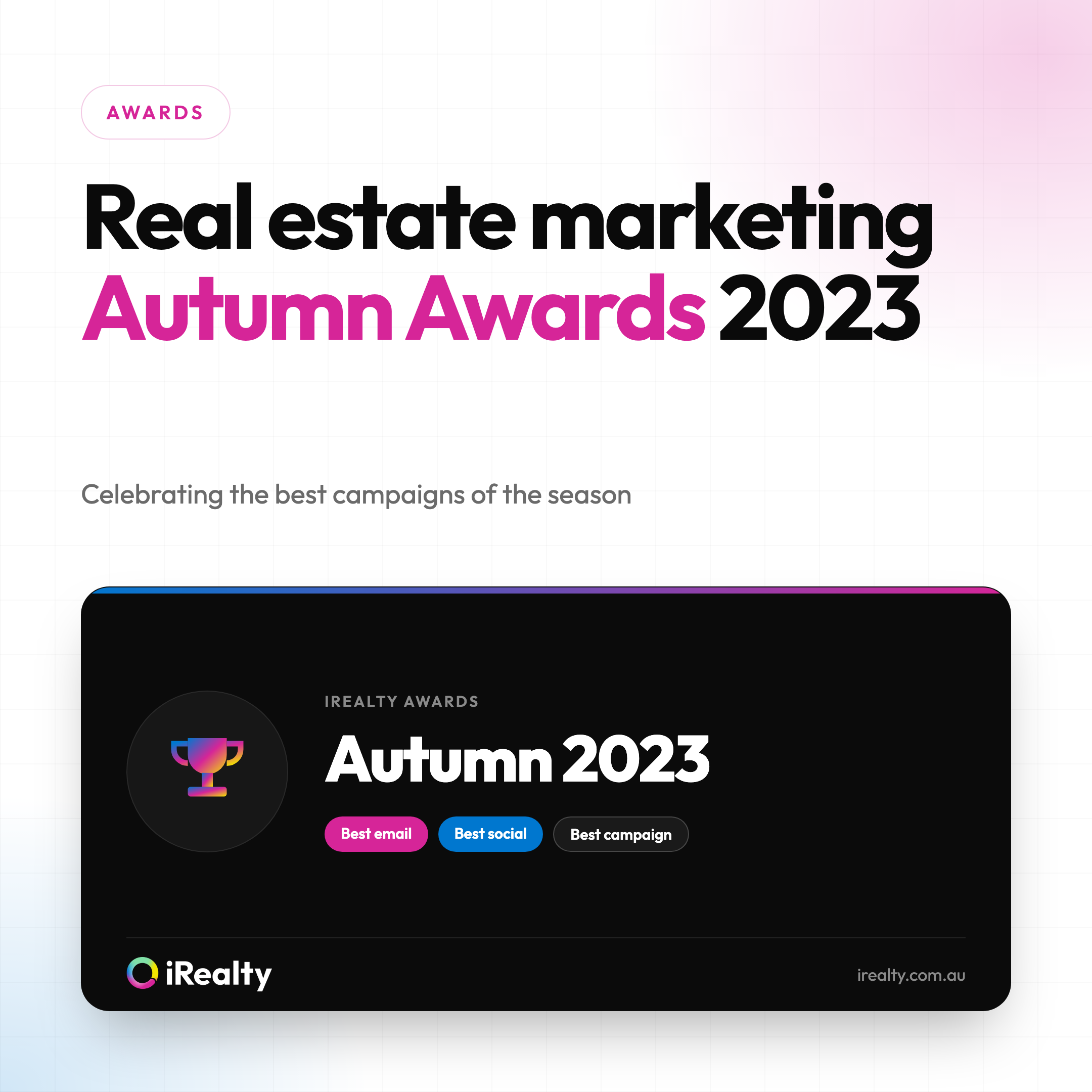 Real estate marketing Autumn Awards 2023 | iRealty