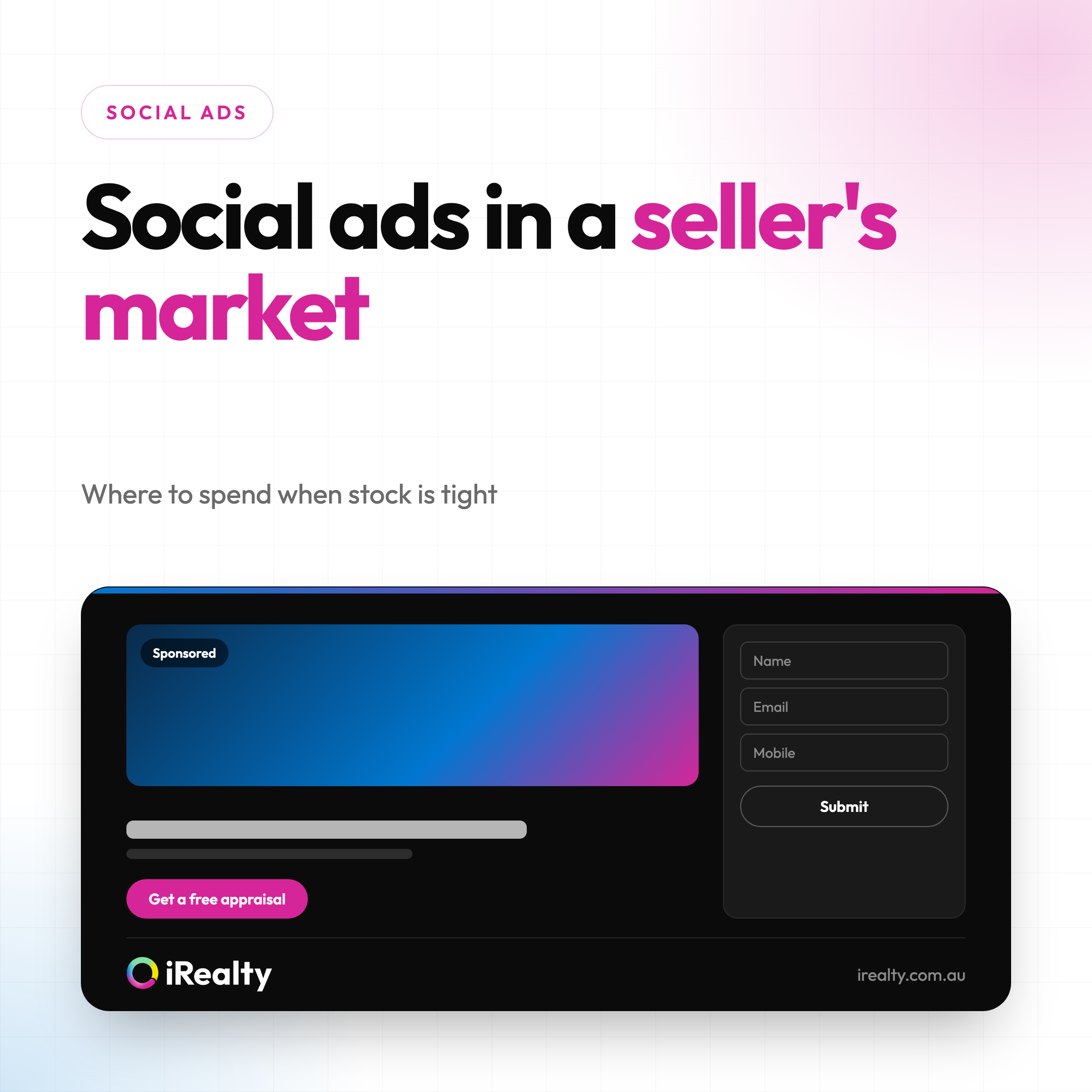 Social ads in a seller's market | iRealty