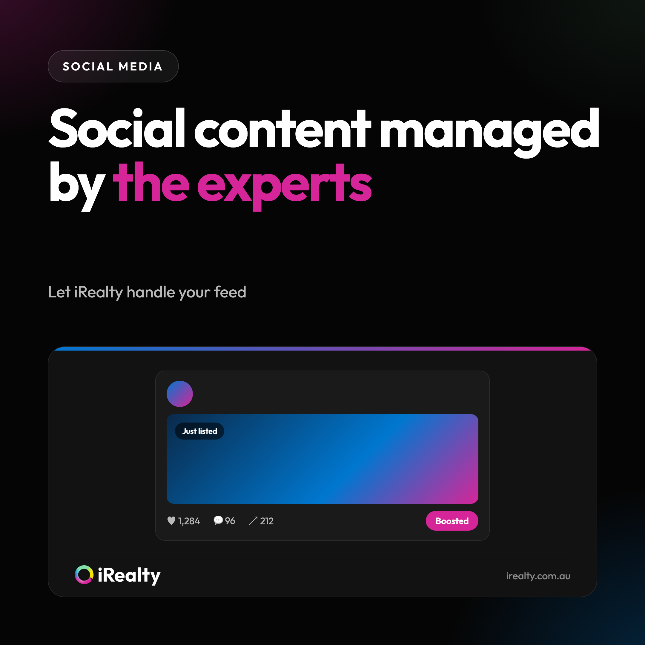 Social content managed by the experts | iRealty
