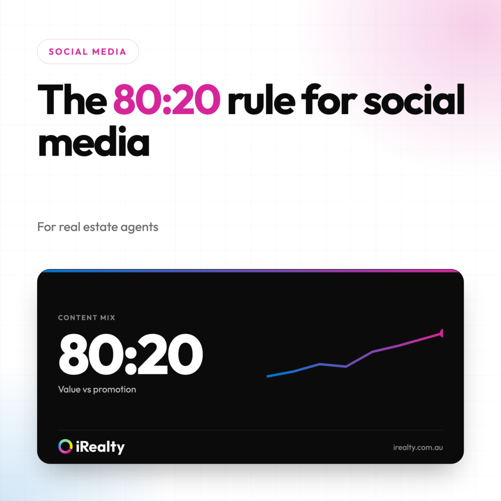 The 80:20 rule for social media | iRealty