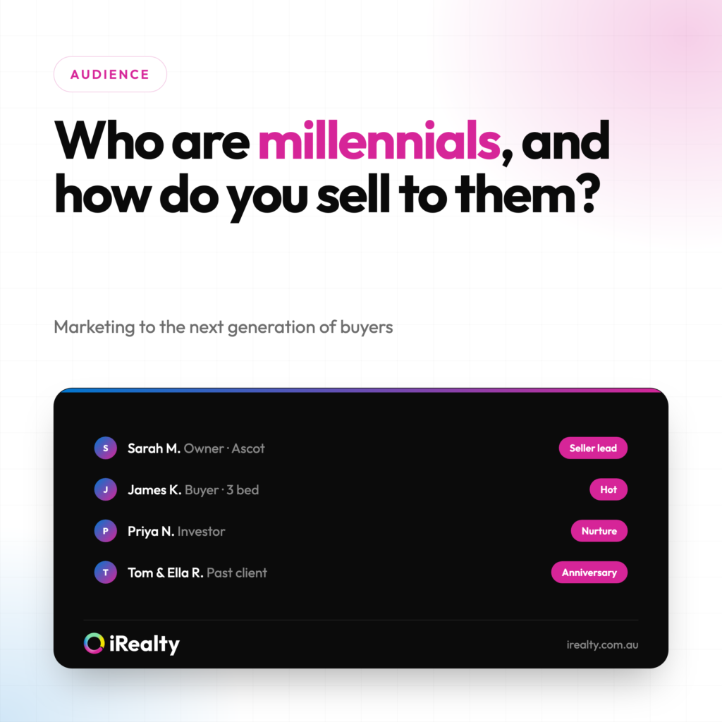 Who are millennials, and how do you sell to them? | iRealty